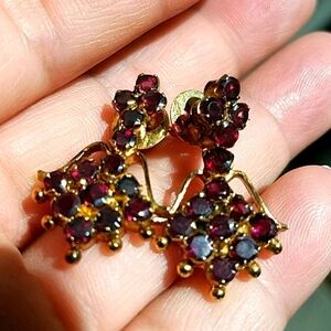 INDIA POST EARRINGS WITH GEMS